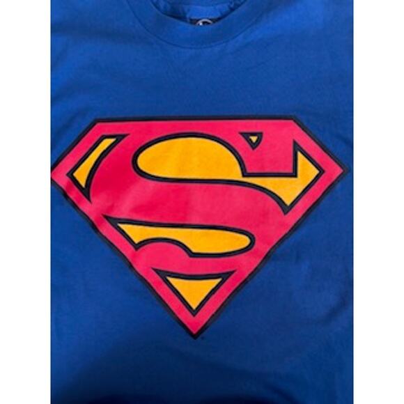 Vintage, DC Comics Superman T-Shirt Blue Superman Graphics Multi Unisex Fits All - Picture 11 of 12